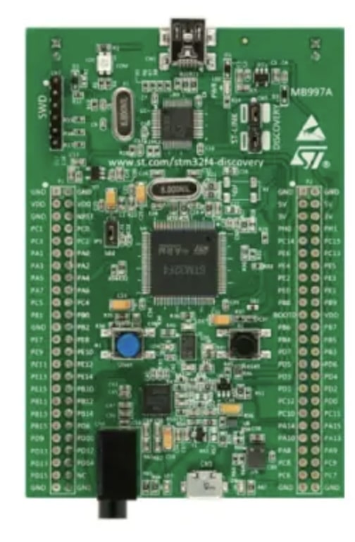 STM32F407 Discovery board used as a motion game controller